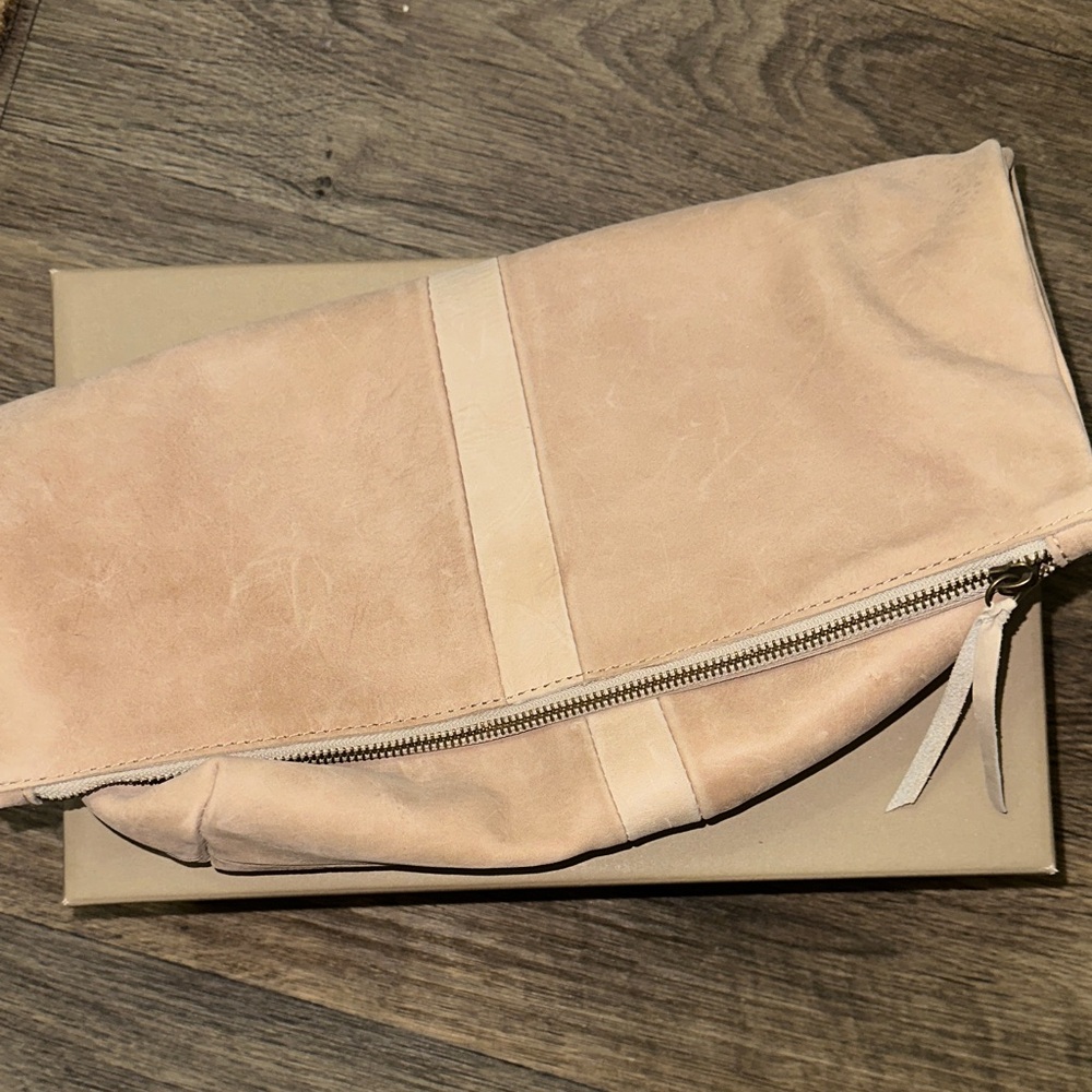 ABLE Tan Clutch Bag